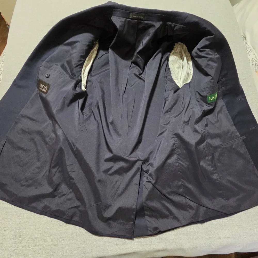 Lauren Ralph Lauren Navy Blue 100% Wool Gold Buttons‎ Blazer Macy's Men's 41R